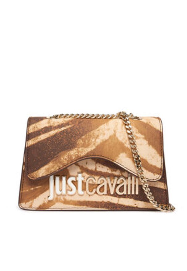 Just Cavalli Torebka 80RA4BB7 ZSA85 Brązowy. Kolor: brązowy. Materiał: skórzane