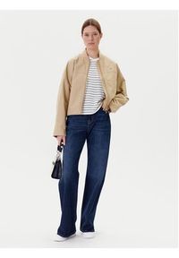 TOMMY HILFIGER - Tommy Hilfiger Kurtka bomber WW0WW45619 Beżowy Relaxed Fit. Kolor: beżowy. Materiał: bawełna #3