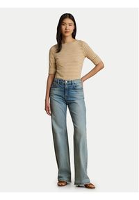 Lauren Ralph Lauren - LAUREN RALPH LAUREN Bluzka Judy 200P13919003 Beżowy Regular Fit. Kolor: beżowy. Materiał: bawełna #9
