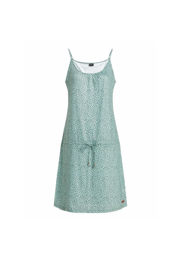 Sukienka damska Protest Prtbounties 23. Kolor: zielony. Wzór: nadruk. Sezon: lato. Sport: turystyka piesza