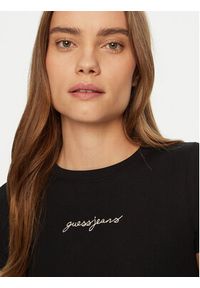 Guess Jeans T-Shirt W5RI57 KA0H1 Czarny Slim Fit. Kolor: czarny. Materiał: bawełna #5