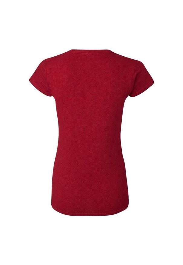 GILDAN - Koszulka Damska Softstyle Heather. Kolor: czerwony