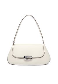 Calvin Klein Torebka Hardware Flap Shoulder Bag LV04F3146G Biały. Kolor: biały. Materiał: skórzane #4