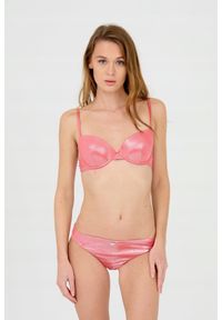 Emporio Armani - EMPORIO ARMANI Bikini damskie koralowe, Rozmiar M. Kolor: różowy. Materiał: poliester