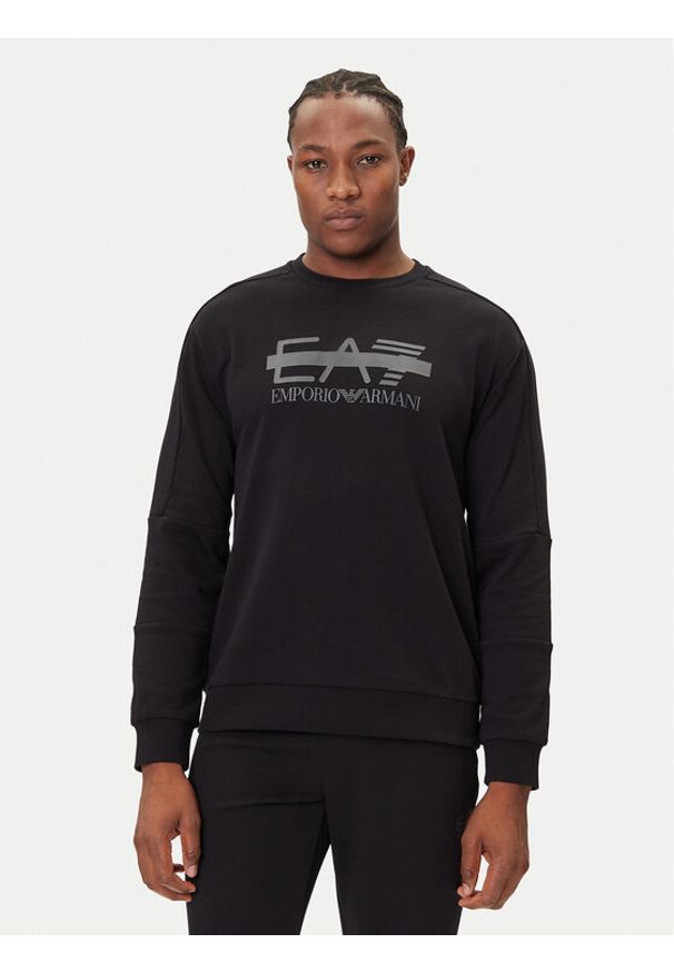 EA7 Emporio Armani Bluza 7M001122 AF12473 UC001 Czarny Modern Fit. Kolor: czarny. Materiał: bawełna