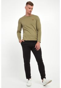 Aeronautica Militare - Longsleeve męski z logo AERONAUTICA MILITARE. Długość rękawa: długi rękaw