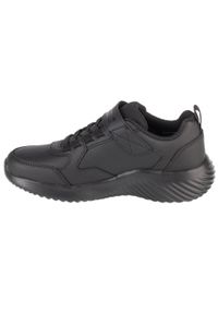 skechers - Buty sportowe Sneakersy chłopięce, Bounder - Power Study. Kolor: czarny. Materiał: syntetyk, tkanina, materiał. Model: Skechers Sport. Sport: turystyka piesza