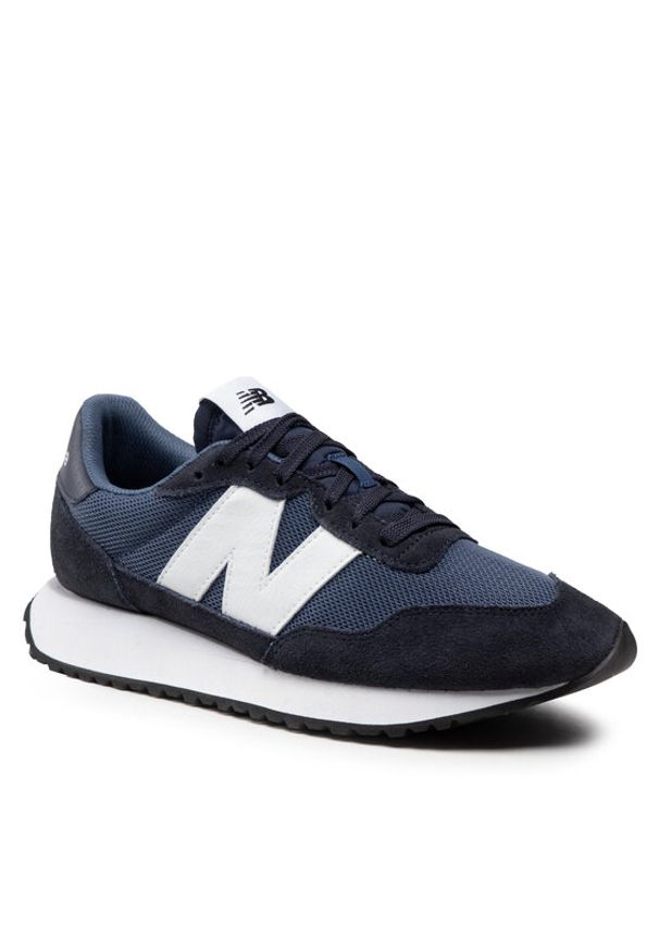 Sneakersy New Balance. Kolor: niebieski. Materiał: materiał