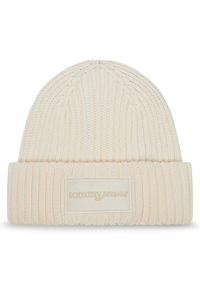 Tommy Jeans Czapka Script AW0AW17909 Écru. Kolor: kremowy. Materiał: bawełna #1