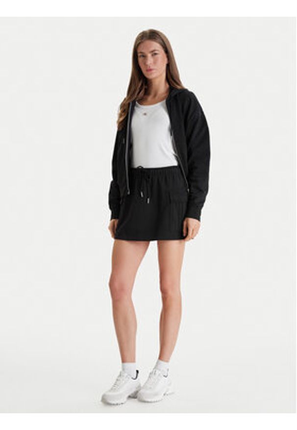 Calvin Klein Jeans Spódnica mini Monogram LV047B268G Czarny Regular Fit. Kolor: czarny. Materiał: bawełna