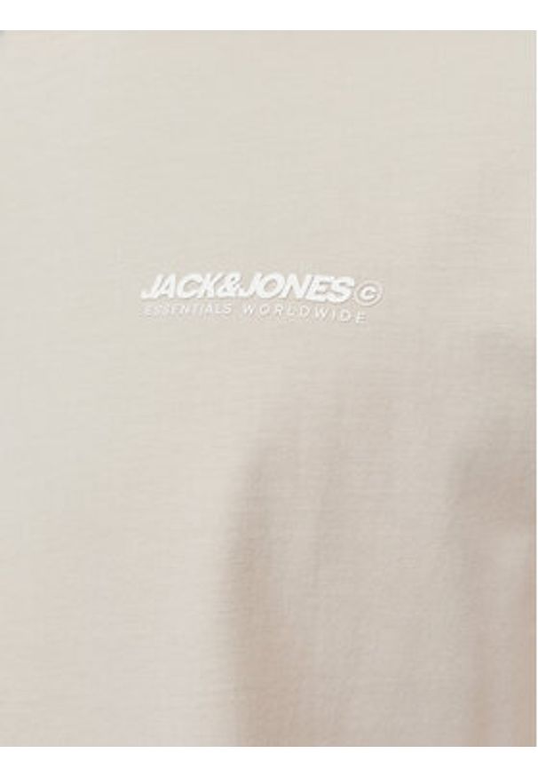 Jack & Jones T-Shirt Legacy 12256589 Beżowy Relaxed Fit. Kolor: beżowy. Materiał: bawełna