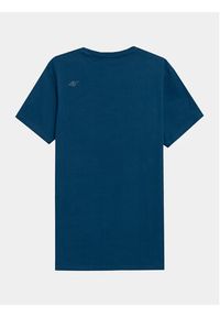 4f - 4F T-Shirt 4FAW23TTSHM0876 Niebieski Regular Fit. Kolor: niebieski. Materiał: bawełna #4