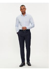 Michael Kors Koszula MK0DS01263 Niebieski Slim Fit. Kolor: niebieski. Materiał: bawełna #4