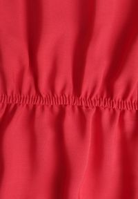 Born2be - Czerwona Sukienka z Wiskozy o Rozkloszowanym Kroju Folky. Okazja: na co dzień. Typ kołnierza: dekolt w kształcie V. Kolor: czerwony. Materiał: wiskoza. Styl: casual, elegancki #5