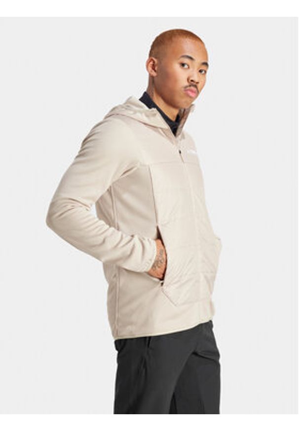 Adidas - adidas Kurtka outdoor Terrex Multi Hybrid IM8106 Beżowy Regular Fit. Kolor: beżowy. Materiał: syntetyk. Sport: outdoor