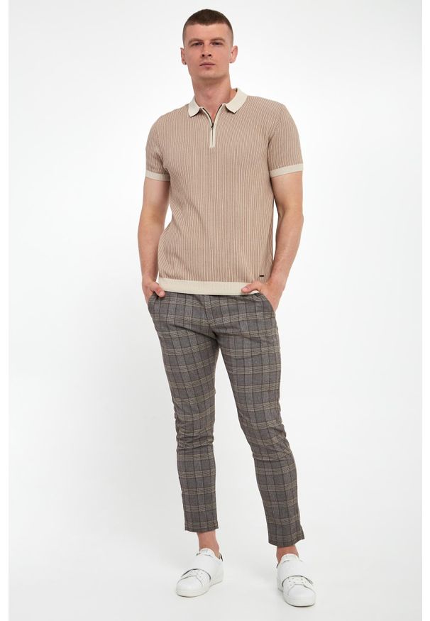 JOOP! Jeans - Spodnie męskie w kratkę Maxton3-W JOOP! JEANS. Wzór: kratka