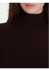 Morgan Sukienka dzianinowa 242-REGOYA Brązowy Slim Fit. Kolor: brązowy. Materiał: wiskoza #2