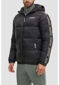 Guess - GUESS Czarna kurtka męska Arlo Padded Jacket. Kolor: czarny. Materiał: syntetyk, poliamid, poliester #1