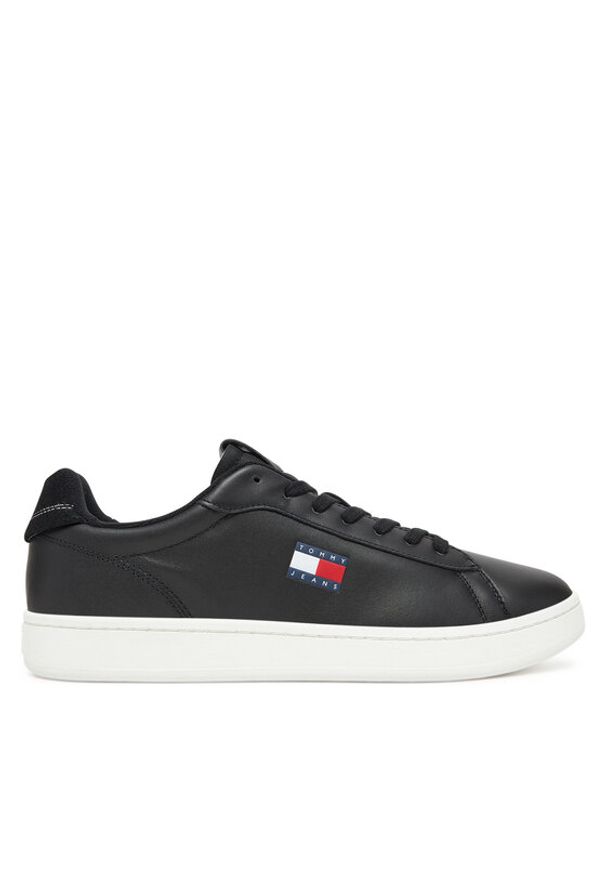 Tommy Jeans Sneakersy Archive '98 EM0EM01596 Czarny. Kolor: czarny. Materiał: skóra