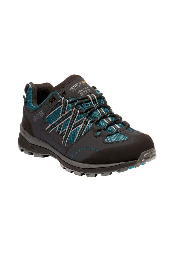 Samaris Low II Regatta damskie trekkingowe buty. Kolor: czarny, wielokolorowy, niebieski. Materiał: poliester, guma
