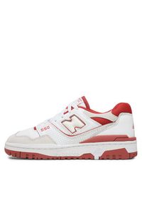 New Balance Sneakersy BB550STF Biały. Kolor: biały. Materiał: skóra #4