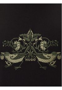 Hugo - HUGO T-Shirt Denrith 50544543 Czarny Regular Fit. Kolor: czarny. Materiał: bawełna #4