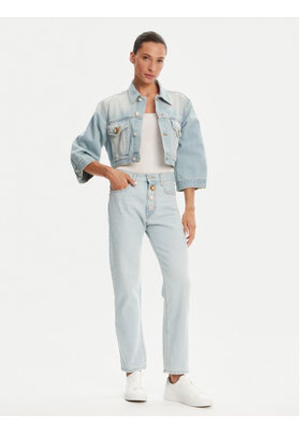 ViCOLO Jeansy DD5213 Błękitny Relaxed Fit. Kolor: niebieski