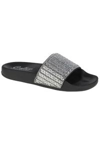 skechers - Klapki damskie Skechers Pop Upsnew Spark. Kolor: szary. Materiał: materiał, syntetyk