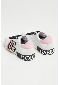 Dolce & Gabbana - Sneakersy damskie skórzane Portofino Vintage DOLCE & GABBANA. Materiał: skóra #4