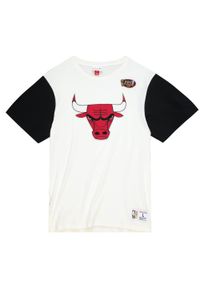 Mitchell & Ness - T-shirt z kolorowymi wstawkami Chicago Bulls 2021/22. Kolor: czerwony, beżowy, wielokolorowy. Wzór: kolorowy. Sport: koszykówka #1