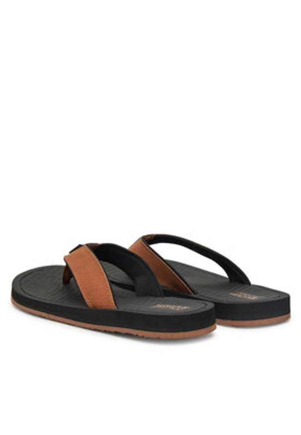 skechers - Skechers Japonki Tantric-Copano 205097/BRN Brązowy. Kolor: brązowy. Materiał: skóra