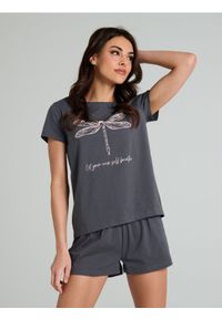 Sinsay - Piżama dwuczęściowa - szary. Kolor: szary #1