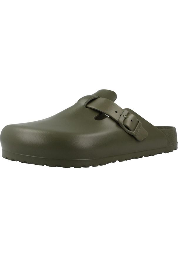 Buty do chodzenia męskie Birkenstock Boston Eva. Kolor: zielony. Materiał: materiał, syntetyk. Szerokość cholewki: normalna. Sport: turystyka piesza