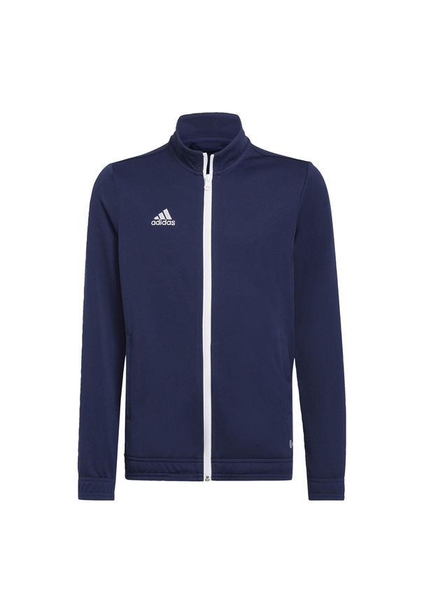 Adidas - Entrada 22 Track Jacket. Kolor: niebieski. Materiał: materiał. Sport: piłka nożna