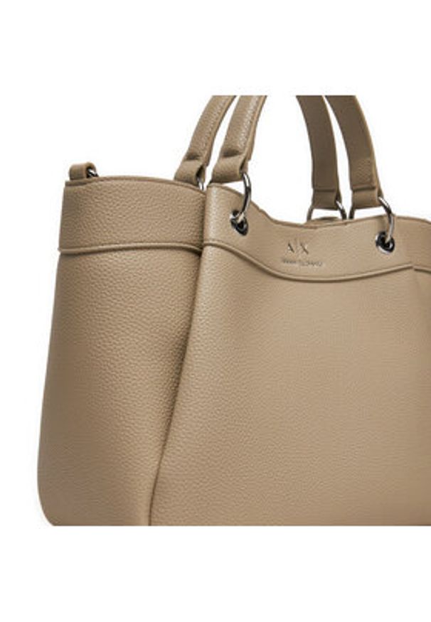 Armani Exchange Torebka 942911 CC783 14349 Beżowy. Kolor: beżowy. Materiał: skórzane