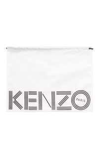 Kenzo - KENZO - Czarne klapki Opanka. Kolor: czarny. Obcas: na obcasie. Wysokość obcasa: niski #3