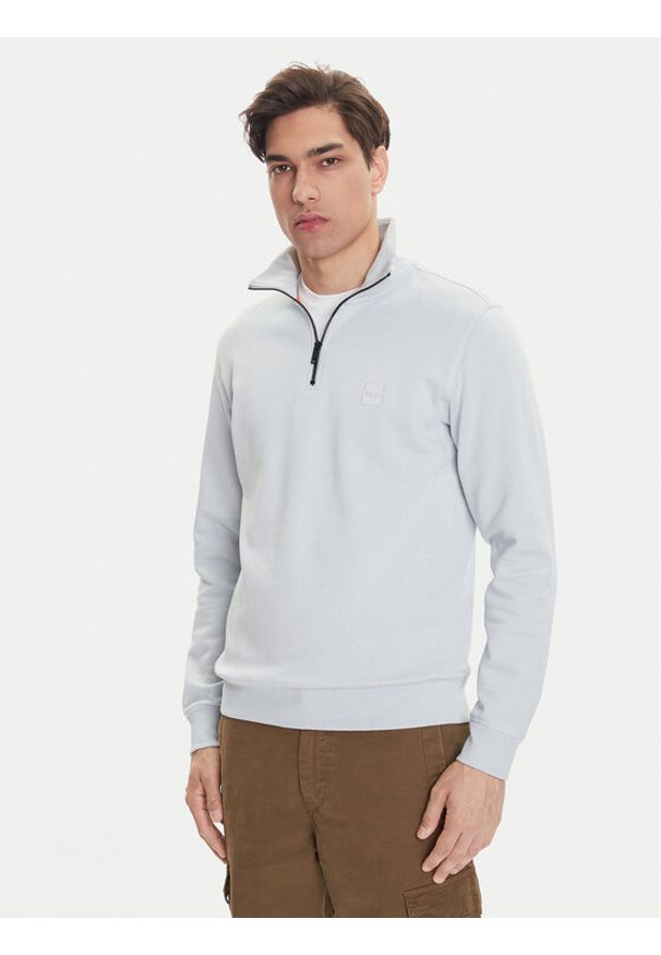 BOSS Bluza Zetrust 50468926 Szary Regular Fit. Kolor: szary. Materiał: bawełna