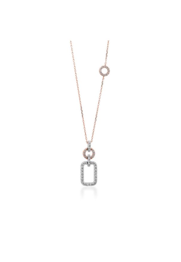 W.KRUK Piękny Naszyjnik - złoto 585, Brylant 0,45ct - ZFT/NB+157K. Materiał: złote. Kolor: złoty. Wzór: aplikacja. Kamień szlachetny: brylant