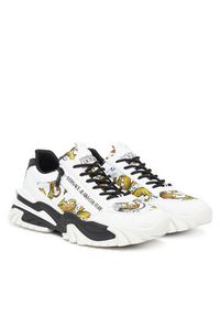 Versace Jeans Couture Sneakersy 78YA3SI5 Biały. Kolor: biały. Materiał: materiał #3