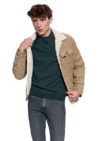 Lee - KURTKA ZIMOWA LEE SHERPA RIDER ANTILOPE L87AFA30. Materiał: sztruks. Sezon: zima #2