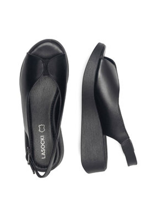 Lasocki Sandały TILITI ARC-2287-10 Czarny. Kolor: czarny. Materiał: skóra