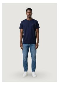 Tommy Jeans T-Shirt DM0DM22504 Granatowy Regular Fit. Kolor: niebieski. Materiał: bawełna #4