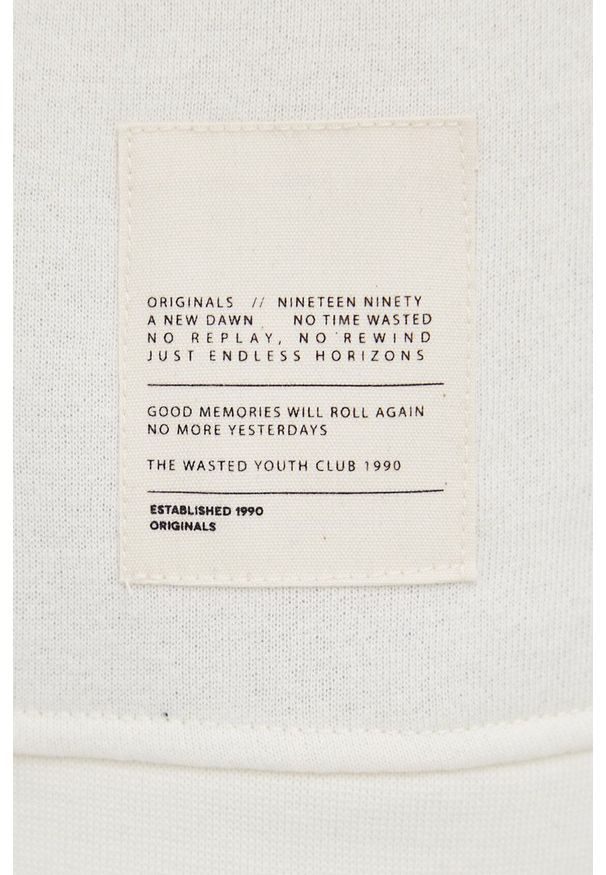 Jack & Jones Bluza męska kolor kremowy gładka. Kolor: beżowy. Materiał: dzianina. Wzór: gładki