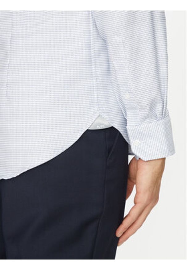 Michael Kors Koszula MK0DS01530 Biały Slim Fit. Kolor: biały. Materiał: bawełna