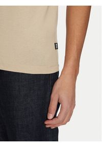 BOSS T-Shirt Thompson 01 50468347 Beżowy Regular Fit. Kolor: beżowy. Materiał: bawełna #5