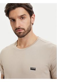 BOSS T-Shirt 50531401 Beżowy jasny Regular Fit. Kolor: beżowy. Materiał: bawełna #3