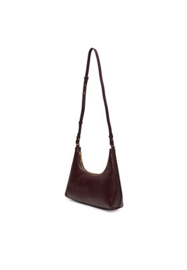 Calvin Klein Torebka LV04F3298G Bordowy. Kolor: czerwony. Materiał: skórzane