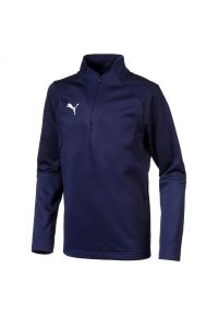 Bluza Dziecięca Puma Jr Liga 1/4 Zip Top Peacoat. Kolor: niebieski, wielokolorowy, zielony, biały, fioletowy. Sport: piłka nożna #1