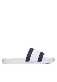 TOMMY HILFIGER - Tommy Hilfiger Klapki Core Hilfiger Flag Pool Slide FM0FM05798 Biały. Kolor: biały. Materiał: skóra #1