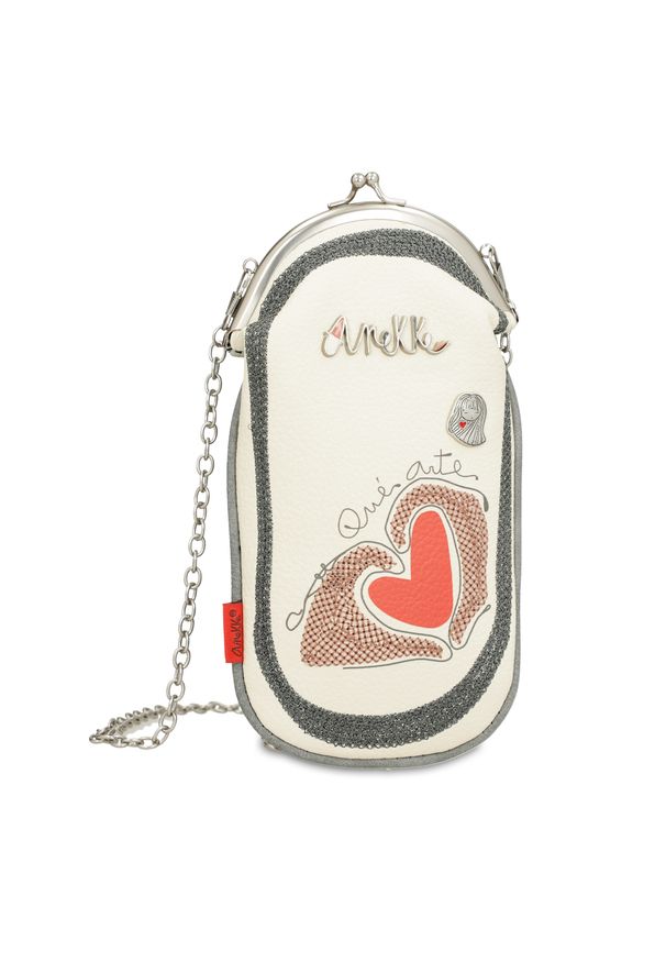 Szare Damskie Etui Na Okulary Anekke Premium. Kolor: szary. Wzór: haft, aplikacja. Dodatki: z haftem, z aplikacjami. Styl: klasyczny, retro, elegancki